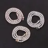 4mm Tenniskette Kupfer Micro Set Zirkon Einreihen Hip Hop Halskette Exquisite Schmuck