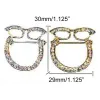 Brooches Crystals metal eyeglass charm eyeglasses holder pin brooches fashion functional jewelry 4Plating colors optional 6pcs lot