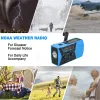 Radio 2000mah Emergency Radio Solar Hand Crank Radio Portable AM / FM / NOAA Radios météorologiques avec chargeur de téléphone LED de banque d'alimentation du chargeur Power LED