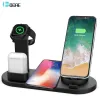 Chargers DCAE 4 в 1 Держатель зарядного дока для Apple Watch 6 5 4 iPhone 14 13 12 11 XS XS XR 8 AirPods 3 Pro Wireless Carder Station