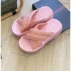 Moda Sandalet Platformu Espadrille Designer Sandalet Kadın Terlik Sandaletleri Slips Slaytlar Bohemia Sandalet Flatform Flip Flop Açık Toe Plaj Sandalet