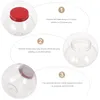 Bouteilles de rangement 5 pcs Dessert Christmas Candy Jar Plastic Container Cake Café Jars La boule de compagnie en forme