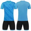 Fans tops T -stukken op maat gemaakte print voetballen Jerseys kinderen jongens en meisjes mannen voetbal shirts en shorts 2 -delige set voetbal training uniformen y240423