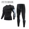 Men's Thermal Underwear Sportswear Running Tights Suit Compression Gymnastics Outdoor Track And Field Clothing Basketball Training