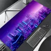 Rests Cyberpunk Neon City Gaming Mouse Pad Anime Gamer Masası Mat XXL Klavye Pad Masaüstü Aksesuarlar için Büyük Bilgisayar Masa Yüzeyi