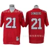 Men Jersey Falcons 7 Vick American Rugby Jersey, 21 # Sanders Mesh Borduurwerktechnologie