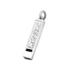 Hängen Bocai S925 Sterling Silver Pendant For Women Men New Fashion Six Stavable Mantra Can Blow Whistle Argentum smycken gratis frakt