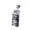 Creative Pipe Lighter Fashion Dragon Pattern Oblique Flame Lighter Refillable Butane Without Gas Lighter