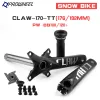 Pièces Prowheel Fat Bicycle Crankset 170 mm Snow Bike Crankset Bottom Bracket 179 mm 192 mm double chaîne à double chaîne 104BCD 96BCD Pièces