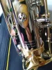 Saxofon Ny Jupiter Jas 1100SG EB Alto Saxophone Brass Nickel Plated Body Gold Lacquer Key Eflat Music Instruments SAX GRATIS frakt