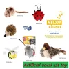 Toys Vealind Vocal Cat Toys Series Simulation naturelle Multippécies Proies souris oiseaux Self Hi Kitty Toy