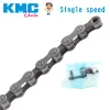 Pièces KMC HV410 Tous les systèmes de conduite à vitesse à vitesses à vélos à vélo Dead Fly Bike pliing Bike Urban Leisure Bike Chains 112L Silver Grey