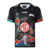 Men Jersey NRL South Sydney Snow Pear Rugby