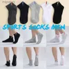 Men's Socks Mens cotton sports socks short sports running outdoor summer wash casual black red blue brand design mens 3 pairs set yq240423