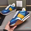 Designer Classic Mens Casual Shoes Heren Simple Trend Contrast Kleurontwerp Groene niet-slip Verhooging Sole Men Sneakers