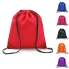 Väskor Portable DrawString Bag Oxford Studenter Ryggsäck Vattentät sport Ridning Ryggsäck Gym Takstring Shoes Organizer Pack