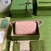 Tote Bag de alta definição Família cintura feminina Marmont Macaron Multi Color Girl Fashion Versátil