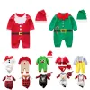 One-Pieces Baby Boy Girl Bebe Clothes My First Christmas Baby Romper New Year's Costume Kids Jumpsuit Outfit Toddler Santa Claus Fawn Set