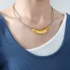 Colares marka moda moda aço inoxidável colar redondo feminino ouro bandeira punk acessórios de jóias de luxo presente por atacado
