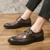 Dress Shoes Italiaans merk Heren echt leer high-end formeel trendy zakelijk veelzijdig casual