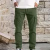 Pantalon masculin Classic Cargo Cargo Men Coton Slim Fit Green Green Corée Fashion Automne Hiver Hiver Casual pantalon Papt de survêtement masculin