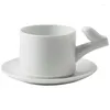 Mokken Western Restaurant Private Derees Mug Factory Creative White Porselein Cup Nadelende koffiebladerset en geschenken