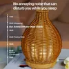 Humidificateurs Wood Weave Mini Vase Air Humidificateur USB Electronic Ultrasonic Water Fragrance Essential Diffuseur Home Room Fragrance Y240422