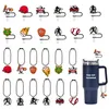 Keychains Lanyards Cartoon Baseball St. Er Kappe kompatibel mit Cup Cute Sile Topper Protector Deckel 6 Charme für Zubehör Drop Lieferung OTWPY