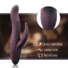 Roterande kaninvibrator högpresterande kvinnlig onanator massage dildo vibrator för kvinna klitoris vagina g spot stimulering