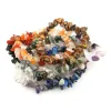 Socchi di pietra naturale 7 braccialetti chakra reiki guarigione del bracciale cristallo tigre tigre lapis lazuli chip perle perle perle per le donne braccialetto