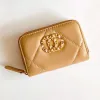 Womens Classic Flap Wallets portadores de cartões Bolsas de moeda Luxury Designer Fashion Carteira Chave -Credor Pessas Candidel
