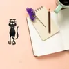 Bookmark Hollow Kitten Iron Bookmark carino Animal Atmospino Scuola portatile Lettura Casa di cancelleria