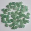 Beads Wholesale 30pcs/lot Fashion good quality natural green aventurine heart shape cab cabochons beads for jewelry making 10mm free