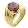 Solitaire Ring smycken Mens Simple Design Oval Tiger Eye For Women 14k Gold Fashion Finger Band Golden Color Rings Male Drop Delivery Dh9xn