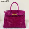 Сумка арабская ночная платиновая пурпурная мешка крокодила яркая 30 Женская сумка сшита рука ручной сумочки
