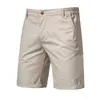 Herren -Shorts Y2K Sommer Baumwolle weiße Fitnessstudio Herren gelegentlich Geschäfte Soziale elastische Taille Ladung Bermuda Strand für Männer