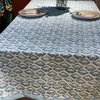 Tala de mesa A146 pequeno restaurante azul de tecido fresco Toleta de mesa de mesa e linho estilo pastoral estampado em casa