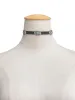 Halsband Bohemian Green Natural Stone Flanell Choker Halsband Vintage Brun krage för kvinnor Justerbar nackbandstrandsmycken