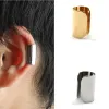 Boucles d'oreilles Clip de tube long boucles d'oreille Men de l'oreille NON PIERCINE Clip d'os d'oreille sur boucle d'oreille pour femmes Fausse oreille Helix Helix Tragus Piercing Bijoux