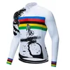 Zonbescherming MTB Kleding Design Cycling Jersey Lange mouwen Bicycle -shirts Tops voor mannen Outdoor Riding Bike Sportswear 240410