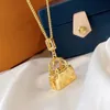 V Shape Necklace Women Designer Necklace Gold Plated 18K T0P Quality Official Replica Fashion Classic Style Luxury Anniversary Gift