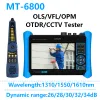 MT-6800 5,4 inch multifunctionele OTDR 8K H.265 IP 4K HDMI-uitgang met kabel Tracer Visual Fault Locator Optische vermogensmeter