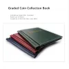 Bags abgestuftes Münzalbum zertifiziertes Coin Slab Book 16Pockets Coin Capsules Collection Album 36 Taschen Mingt PCCB