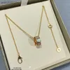 Moda luksusowy Blgarry Designer Naszyjnik biały fritillaria wąż kość naszyjnik damski 18K Rose Gold Senior Precision V Gold Red Biżuter