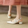 Отсуть туфли Meotina Women Slingbacks подлинная кожаная туалетная туфли на туфли на туфли жемчужина