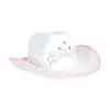 Bérets Cowgirl Hats habiller le chapeau de cowboy occidental pour la douche nuptiale adolescents Carnival