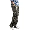 Men's Pants Trendy Camouflage Cargo Men Casual Cotton Straight Loose Baggy Trousers Military Army Style Tactical Plus Size Clothing