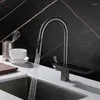 Kitchen Faucets Pull Down Sink Faucet 304 Stainless Steel Waterfall Tap