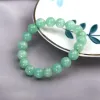 Strands JD Piedra natural Myanmar Green Jade Bracelets Mujeres Redondeas de calcedería Buda Bead Yoga Bangles Energy Healing Jewelry Regalo