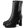 Botas shinestones plataforma bombeia feminino de couro de vaca alta tornozelo feminino malha hollow square gladiator sandálias sapatos casuais